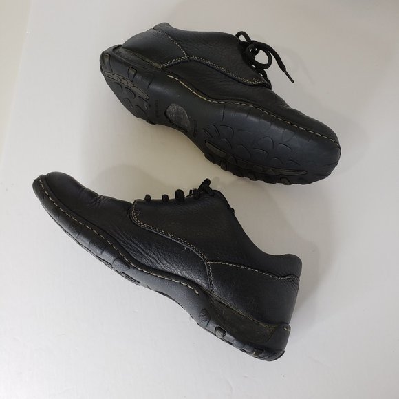 Born Comfort & Casual Leather Black Oxford Size 9 - Picture 2 of 16